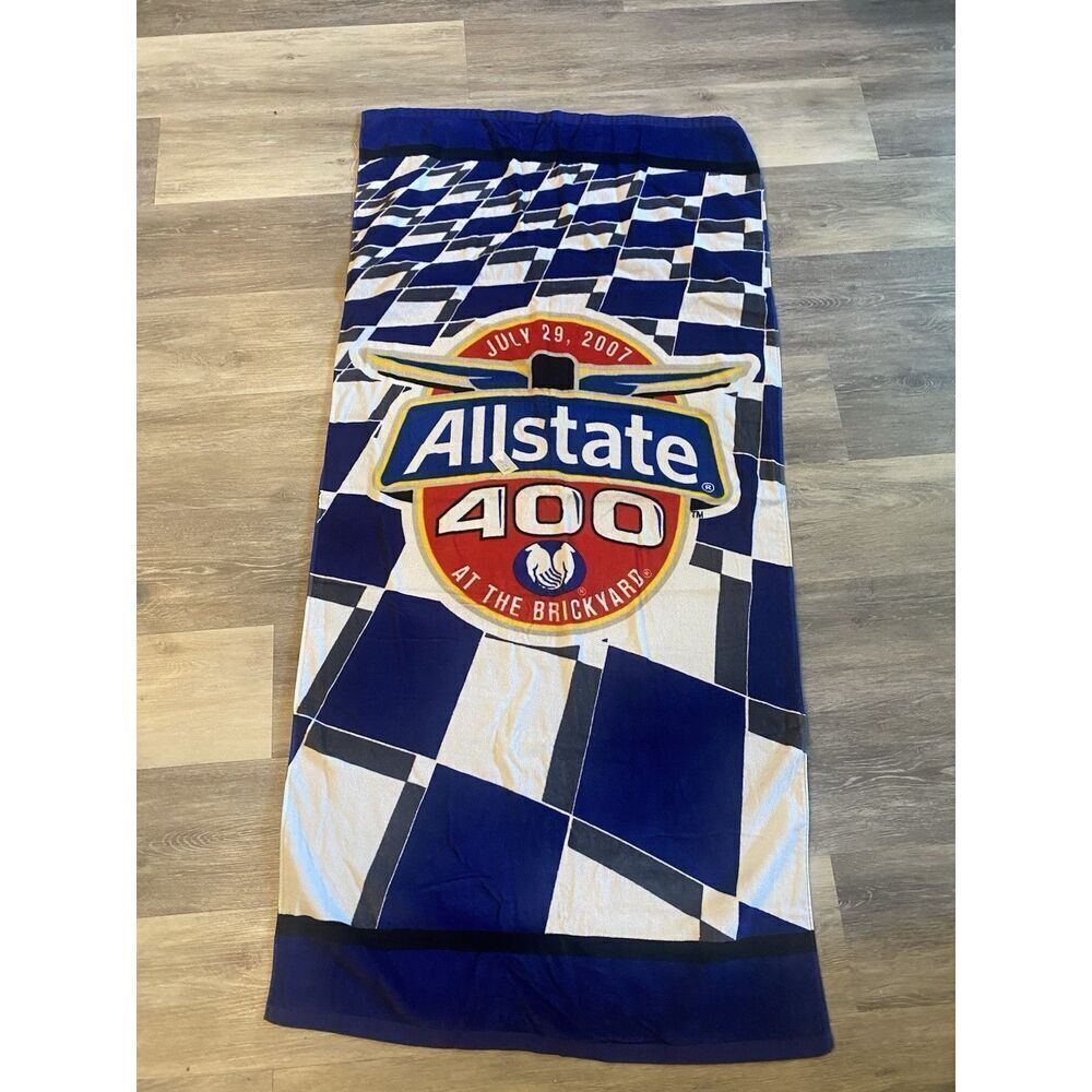 Nascar Beach Towel - Banner July 29, 2007 Allstate 400 at the BRICKYARD